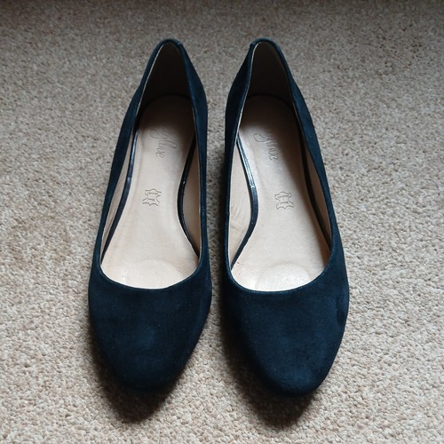 Footglove navy suede - m&s,