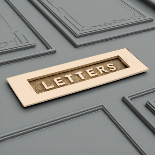 Polished brass letters letter - brass,