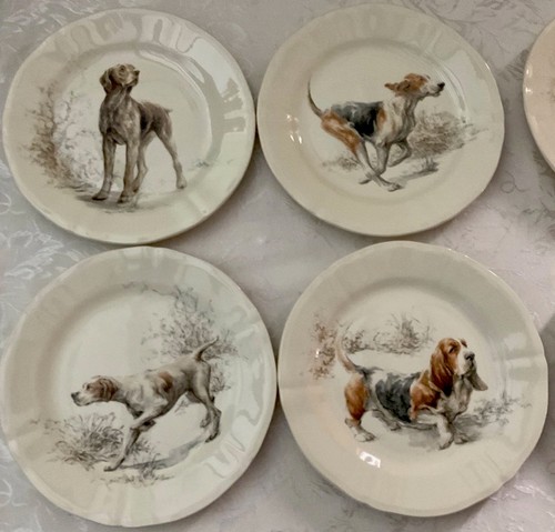 Gien sologne dog plates - 8,