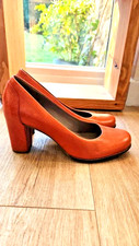 ECCO Orange Court Shoes, Block