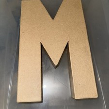 “M” LARGE PAPIER MACHE
