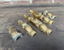 Antique Brass French Cremone Locking Door Bolt Handle Set French Doors Vintage 