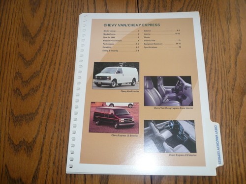 1998 chevrolet van express - 1998,