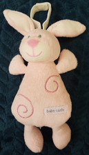 Mothercare Baby Curls Bunny Rabbit pink rattle chime soft toy pram hanging