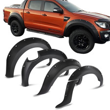 Black Wide Wheel Arches Body Kit Styling for Ford Ranger T6 2012-2014 Double Cab