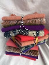 Vintage Blanket Felt Pieces 