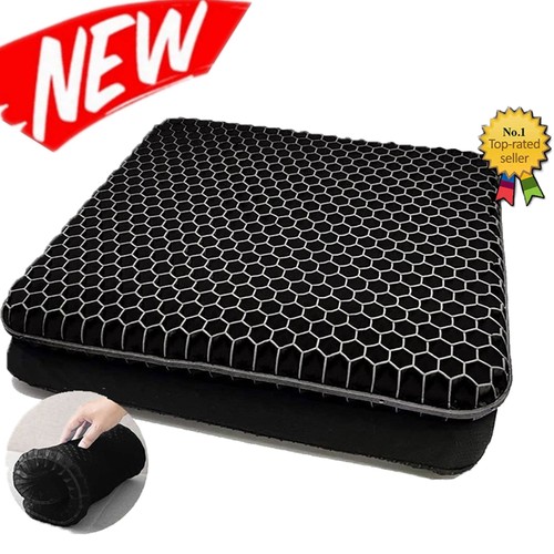 Black gel seat cushion - black,