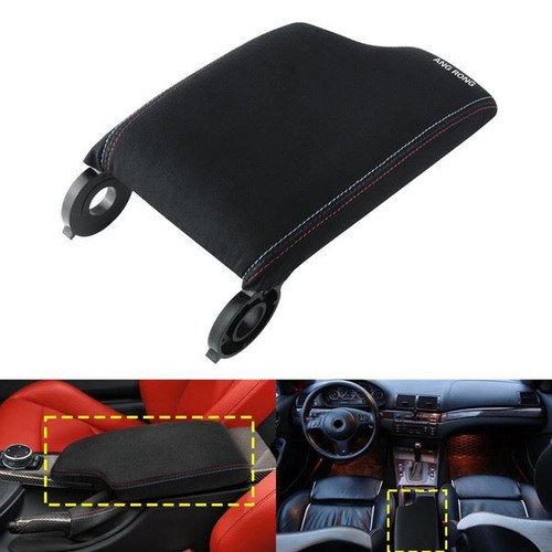 Lhd black leather armrest - black,