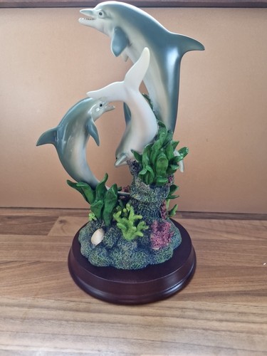 Jumping dolphins ornament - dolphins,