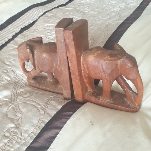 Vintage wooden elephant - vintage,