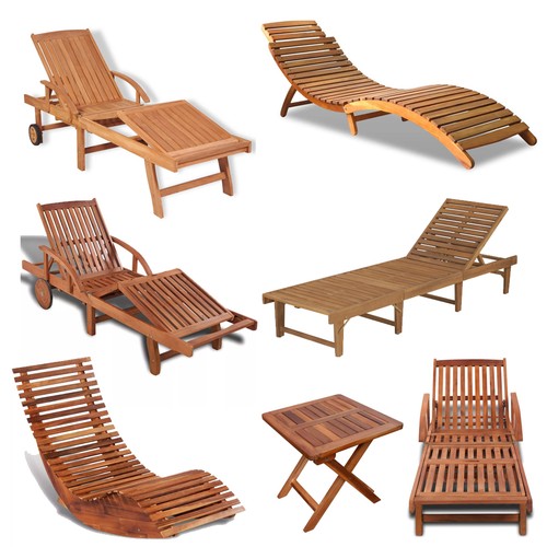 Wooden deck chair - deck, sun