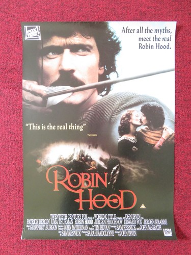 Robin hood vhs video poster - hood,