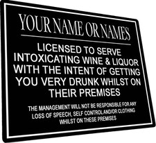 PERSONALISED BLACK PUB BEER