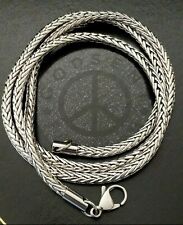 New 20" - 24"  Stainless Steel 316L Silver Snake Chain Necklace 5 MM Thick XMAS