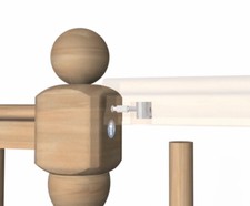 Zipbolt Newel Post Handrail Fixing Kit - Select Angled or Straight