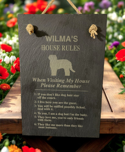 Large personalised slate pet - personalised,