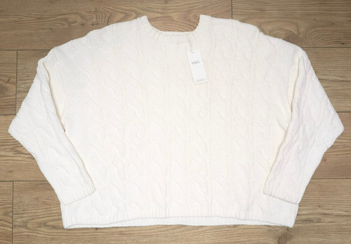 Bnwt ivory chenille cable - bnwt, m&s