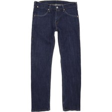 Levi's 504 Men Blue Straight Regular Stretch Jeans W30 L31 (77186)