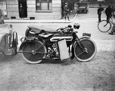 Triumph motorcycle and - , sidecar