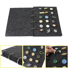 Felt Brooch Storage Book Metal