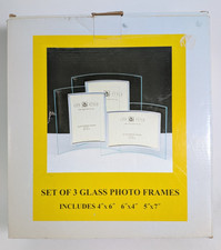 Set Of 3 Curved Glass Photo