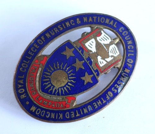 Vintage enamel badge royal - vintage,