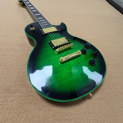 Green burst style electric - green, lp