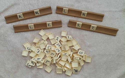 Vintage scrabble spare parts - parts,