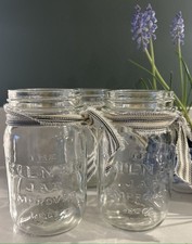 Set of 3 Vintage Glass Kilner