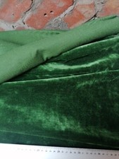 velvet Emerald green plush antique textured Upholstery Fabric panels  50x50cm