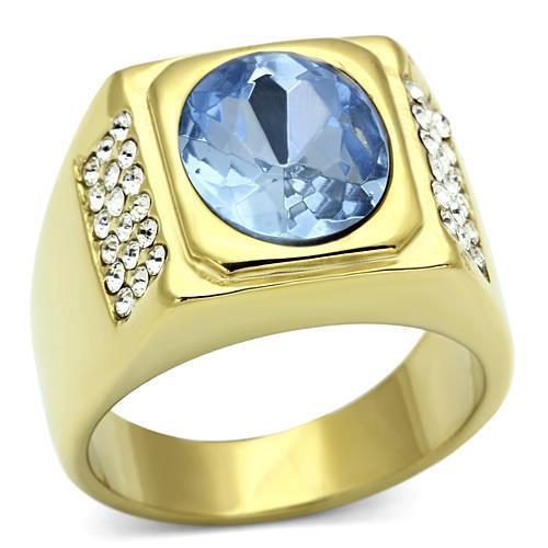 Mens sapphire gold - , oval