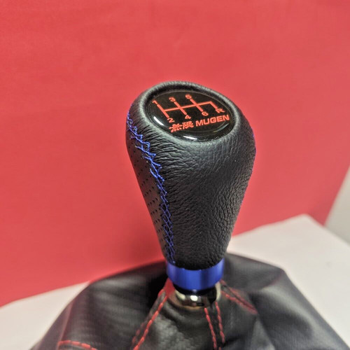 Blue stitch leather - stitch, mugen