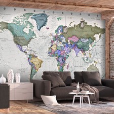 WORLD MAP Photo Wallpaper Wall