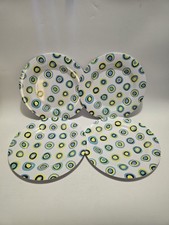 4X Melamine Spotted Plates