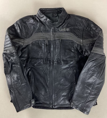 Leather biker jacket cafe - biker,