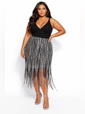 ELOQUII Glam Silver Sequin
