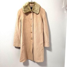 FLEXION Fur Collar Wool Long