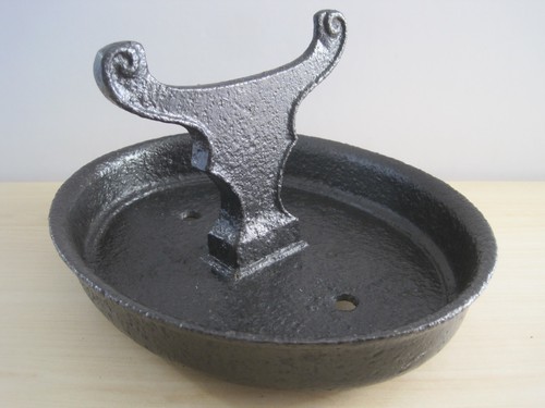 Vintage black painted heavy - painted,