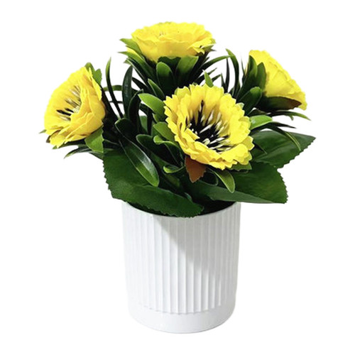 Natural artificial peony daisy - natural,