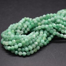 FACETED Round Beads - 4mm - 15" Strand, for Jewellery Making