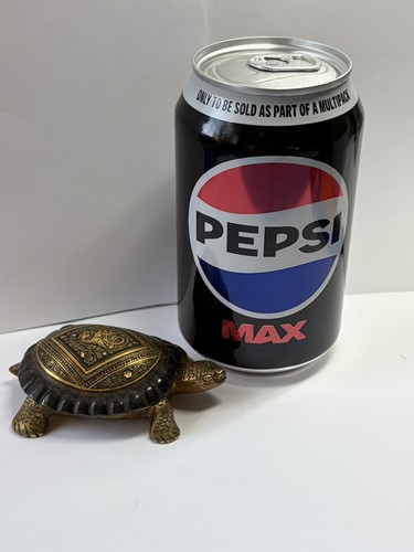 Solid brass turtle with - , a
