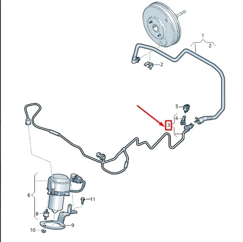 Sharan vacuum hose with - sharan,