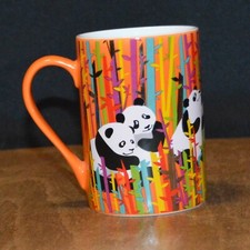 Panda Mug Orange Multicoloured Crea Crea by Pylones Panda Family