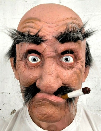 Old man mask latex funny - man,