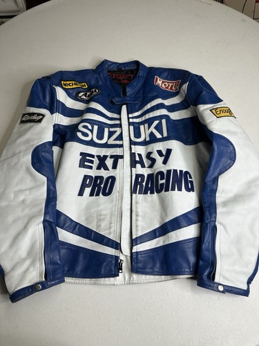 Suzuki racing vintage leather - racing,