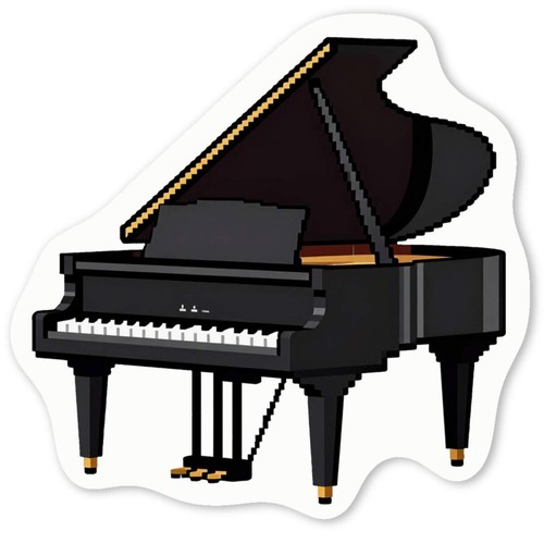 Pixel style grand - grand, piano'
