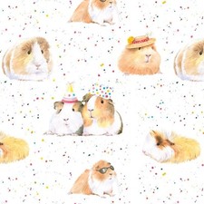 Guinea Pig Party Wrapping Paper Sheets & Tags - Arty Penguin Quality NEW