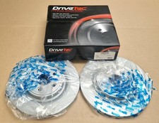 BRAKE DISCS X2 326mm REAR FITS JAGUAR S-TYPE XF XJ XK COATED DRIVETEC DM4202C
