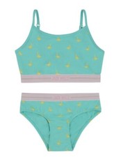 JACK WILLS GIRLS BRALETTE & BRIEF SET BNWT SIZE 12-13years GREEN