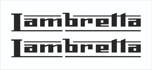 Lambretta bike sticker - 2x,